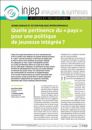 INJEP Analyses et Synthèses 2 (couverture)